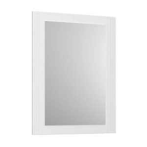 Lustro łazienkowe OXFORD 60×80 cm stara białe półmat w drewn 822223 Lustro łazienkowe OXFORD 60×80 cm stara białe półmat w drewn 822223