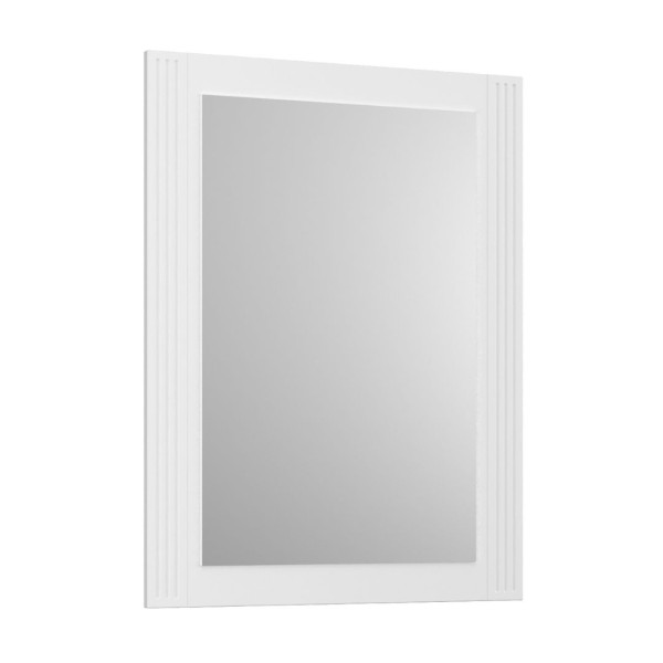 Lustro łazienkowe OXFORD 60x80 cm stara białe półmat w drewn 822223