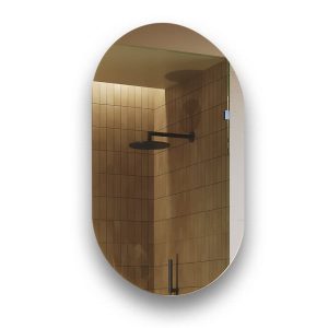 Lustro Łazienkowe Podświetlane LED 50×80 owalne z barwą zimną 542571 Lustro Łazienkowe Podświetlane LED 50×80 owalne z barwą zimną 542571