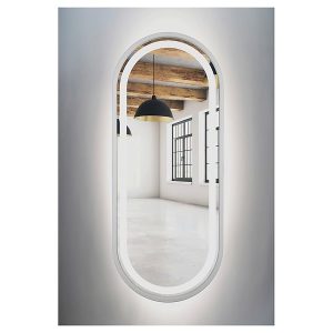 Lustro łazienkowe ścienne LED 40×105 cm białe 54927 Lustro łazienkowe ścienne LED 40×105 cm białe 54927