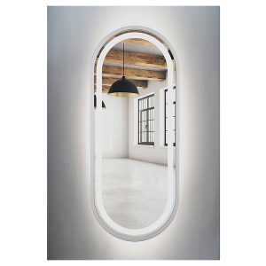 Lustro łazienkowe ścienne LED 45×140 cm białe 54928 Lustro łazienkowe ścienne LED 45×140 cm białe 54928