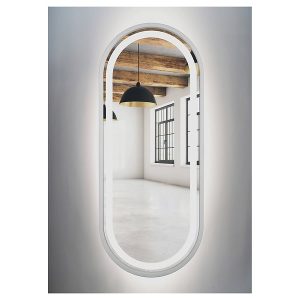 Lustro łazienkowe ścienne LED 55×120 bez włącznika białe 54976 Lustro łazienkowe ścienne LED 55×120 bez włącznika białe 54976