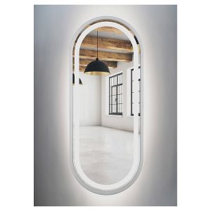 Lustro łazienkowe ścienne LED 55×155 cm bez włącznika białe 54978 Lustro łazienkowe ścienne LED 55×155 cm bez włącznika białe 54978
