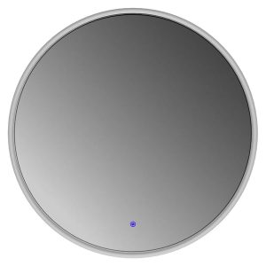 Lustro łazienkowe ścienne LED 75 cm bez piaskowania z włącznikiem białe 108706 Lustro łazienkowe ścienne LED 75 cm bez piaskowania z włącznikiem białe 108706