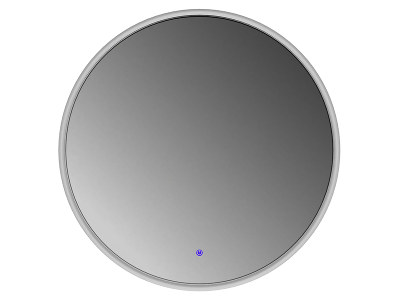 Lustro łazienkowe ścienne LED 85 cm bez piaskowania z włącznikiem białe 108708