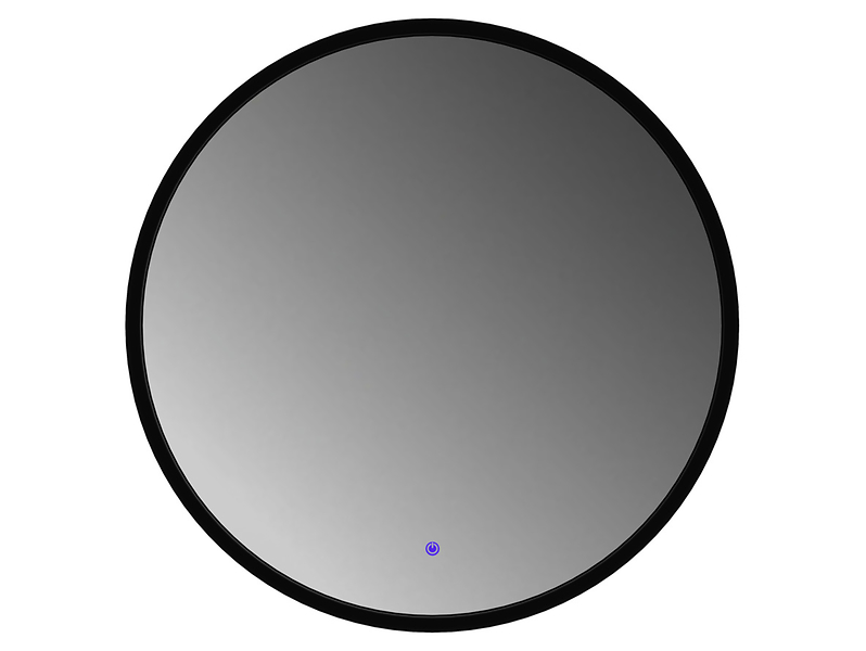 Lustro łazienkowe ścienne LED 95 cm bez piaskowania z włącznikiem czarne 108700