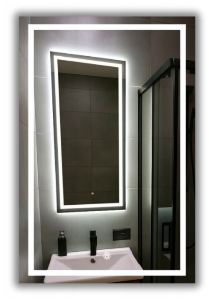 Lustro Led 60x110 Cm Cob 608 Diod/M Z Włącznikiem Dotykowym - 3 Barwy 740181