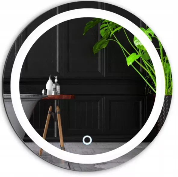 Lustro LED 80 cm Włącznik Podświetlane Dotyk + ŚCIEMNIACZ 783181