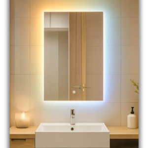 Lustro Led 80×100 Cob 608 diod/m ~ 3 Barwy ~ Ledowe Podświetlane + Włącznik 740142 Lustro Led 80×100 Cob 608 diod/m ~ 3 Barwy ~ Ledowe Podświetlane + Włącznik 740142