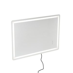 Lustro LED do Łazienki 70×100 cm z Podświetleniem i Funkcją Anti-Fog 804684