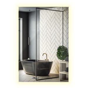 Lustro LED do łazienki neutralna barwa światła stylowe 60 x 40 cm 892391