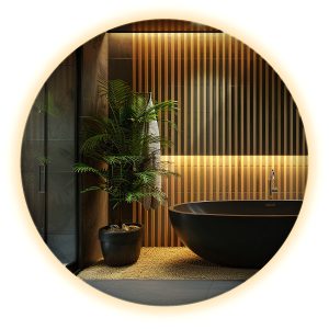 Lustro LED Podświetlane do Łazienki | Wallfluent | 100 cm | Ciepłe światło 735206
