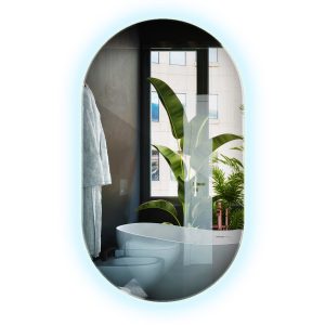 Lustro LED Wallfluent 40 x 70 cm nowoczesne zimna barwa światła 896358 Lustro LED Wallfluent 40 x 70 cm nowoczesne zimna barwa światła 896358