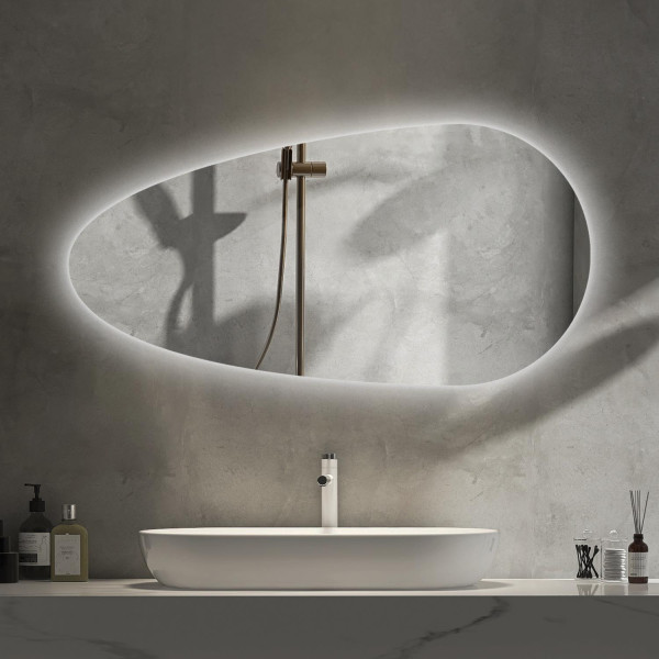 Lustro Łezka Pionowe Lampy Led Naścienne Wiszące 35x70 cm 117418