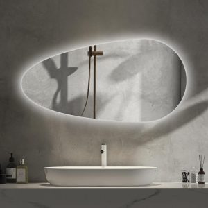Lustro Łezka Podświetlane LED Neutralne Do Wizażu 45×90 cm 117408