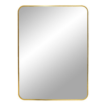 Lustro Madrid prostokąt złote 50x70 83283
