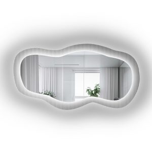Lustro na szkle ornamentowym estriado z podświetleniem – LUXORA GLASORI LED 818169 Lustro na szkle ornamentowym estriado z podświetleniem – LUXORA GLASORI LED 818169