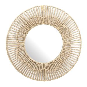 Lustro Nairobia okrągłe 50 cm w stylu boho plecione 519465 Lustro Nairobia okrągłe 50 cm w stylu boho plecione 519465