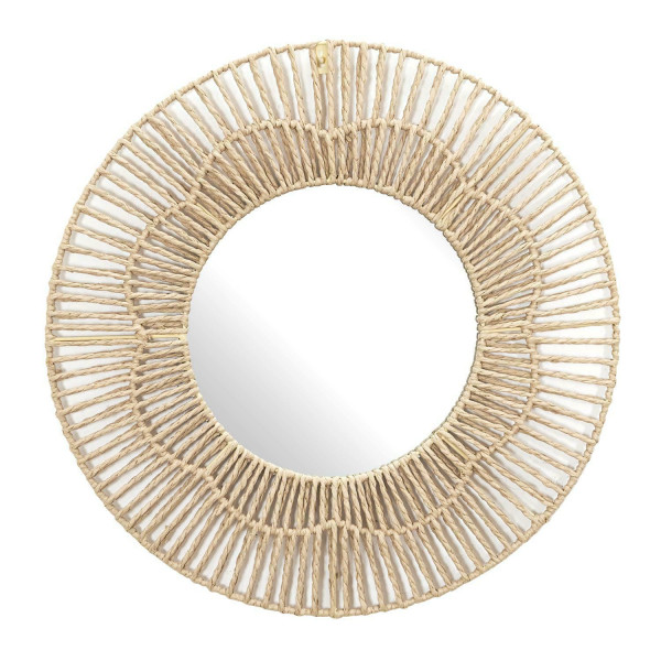 Lustro Nairobia okrągłe 50 cm w stylu boho plecione 519465
