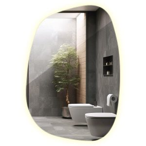 Lustro Nieregularne Ozdobne LED | Światło Neutralne | 90 x 66 cm 775718 Lustro Nieregularne Ozdobne LED | Światło Neutralne | 90 x 66 cm 775718