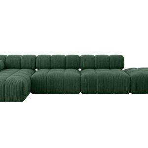 Narożnik lewostronny modułowy LIZUR-L2 380x160x70 cm Zielony 683303 Narożnik lewostronny modułowy LIZUR-L2 380x160x70 cm Zielony 683303