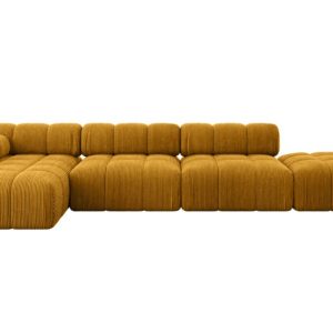 Narożnik lewostronny modułowy LIZUR-L2 380x160x70 cm Żółty 683325 Narożnik lewostronny modułowy LIZUR-L2 380x160x70 cm Żółty 683325