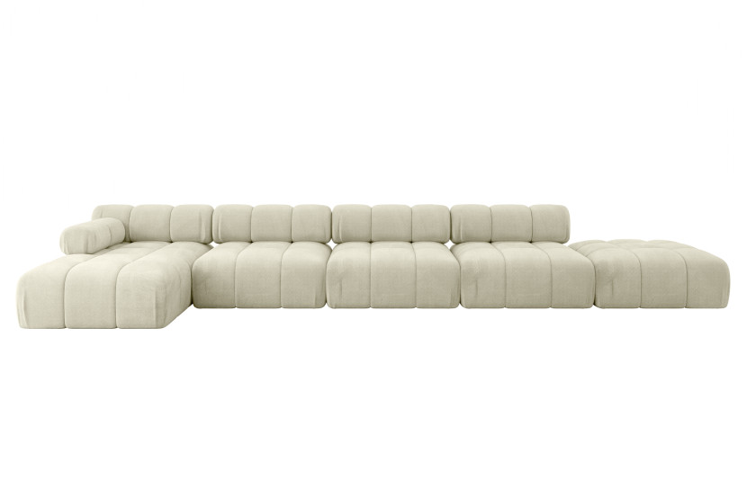 Narożnik lewostronny modułowy LIZUR-L3 475x160x70 cm Beżowy 682214