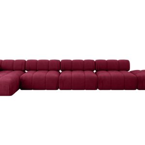 Narożnik lewostronny modułowy LIZUR-L3 475x160x70 cm Bordowy 682310 Narożnik lewostronny modułowy LIZUR-L3 475x160x70 cm Bordowy 682310