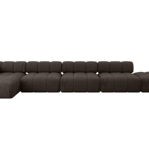 Narożnik lewostronny modułowy LIZUR-L3 475x160x70 cm Brązowy 682203 Narożnik lewostronny modułowy LIZUR-L3 475x160x70 cm Brązowy 682203