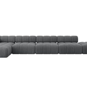 Narożnik lewostronny modułowy LIZUR-L3 475x160x70 cm Grafitowy 682314 Narożnik lewostronny modułowy LIZUR-L3 475x160x70 cm Grafitowy 682314