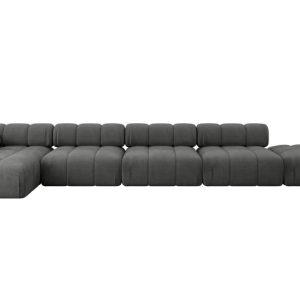 Narożnik lewostronny modułowy LIZUR-L3 475x160x70 cm Grafitowy 682222 Narożnik lewostronny modułowy LIZUR-L3 475x160x70 cm Grafitowy 682222