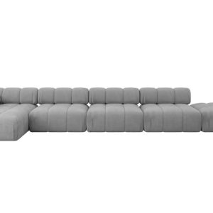 Narożnik lewostronny modułowy LIZUR-L3 475x160x70 cm Jasny szary 682304 Narożnik lewostronny modułowy LIZUR-L3 475x160x70 cm Jasny szary 682304