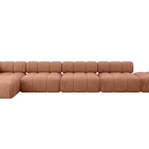 Narożnik lewostronny modułowy LIZUR-L3 475x160x70 cm Morelowy 682199 Narożnik lewostronny modułowy LIZUR-L3 475x160x70 cm Morelowy 682199