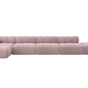 Narożnik lewostronny modułowy LIZUR-L3 475x160x70 cm Różowy 682309 Narożnik lewostronny modułowy LIZUR-L3 475x160x70 cm Różowy 682309