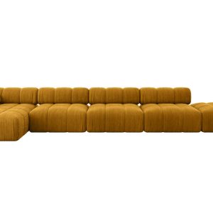 Narożnik lewostronny modułowy LIZUR-L3 475x160x70 cm Żółty 682289 Narożnik lewostronny modułowy LIZUR-L3 475x160x70 cm Żółty 682289