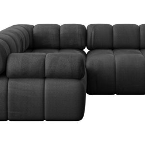 Narożnik lewostronny modułowy MENDE-L1 190x190x70 cm Czarny 684672 Narożnik lewostronny modułowy MENDE-L1 190x190x70 cm Czarny 684672