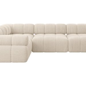 Narożnik lewostronny modułowy MENDE-L2 285x190x70 cm Beżowy 684316 Narożnik lewostronny modułowy MENDE-L2 285x190x70 cm Beżowy 684316