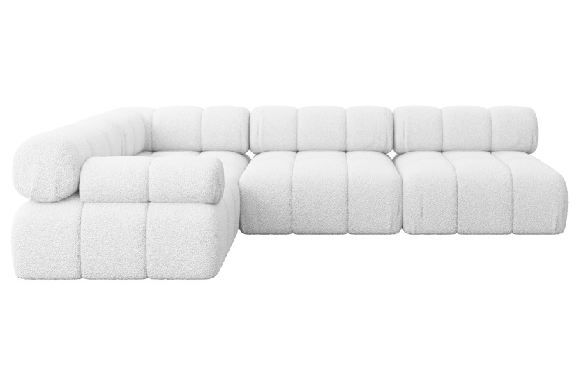 Narożnik lewostronny modułowy MENDE-L2 285x190x70 cm Biały 684346