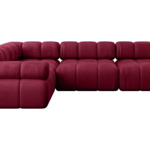Narożnik lewostronny modułowy MENDE-L2 285x190x70 cm Bordowy 684240
