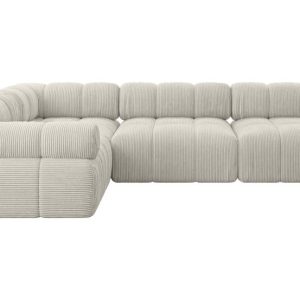 Narożnik lewostronny modułowy MENDE-L2 285x190x70 cm Kremowy 684335