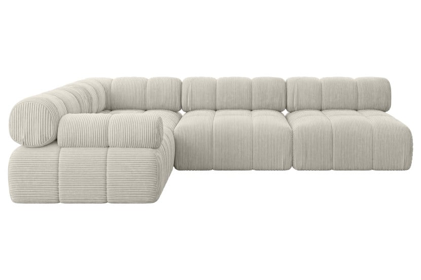 Narożnik lewostronny modułowy MENDE-L2 285x190x70 cm Kremowy 684335