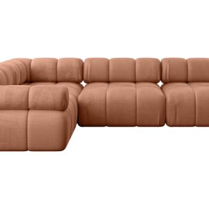 Narożnik lewostronny modułowy MENDE-L2 285x190x70 cm Morelowy 684215