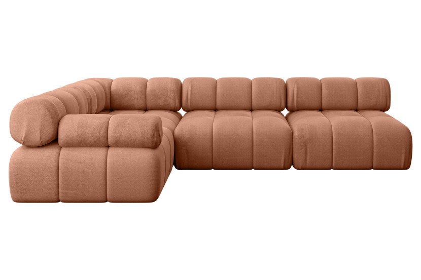 Narożnik lewostronny modułowy MENDE-L2 285x190x70 cm Morelowy 684215