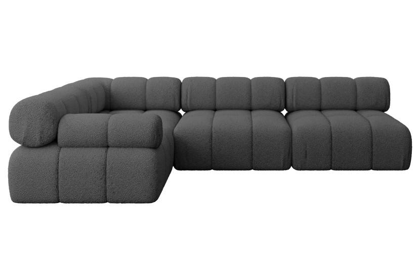 Narożnik lewostronny modułowy MENDE-L2 285x190x70 cm Szary 684359