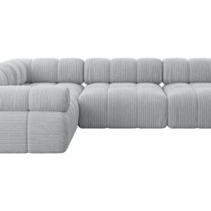 Narożnik lewostronny modułowy MENDE-L2 285x190x70 cm Szary 684245