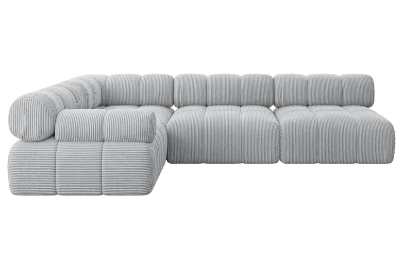 Narożnik lewostronny modułowy MENDE-L2 285x190x70 cm Szary 684245