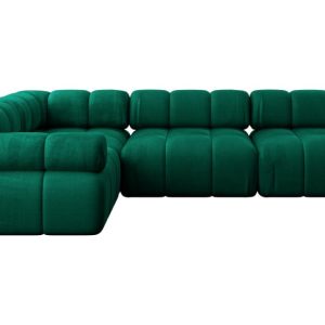 Narożnik lewostronny modułowy MENDE-L2 285x190x70 cm Zielony 684283