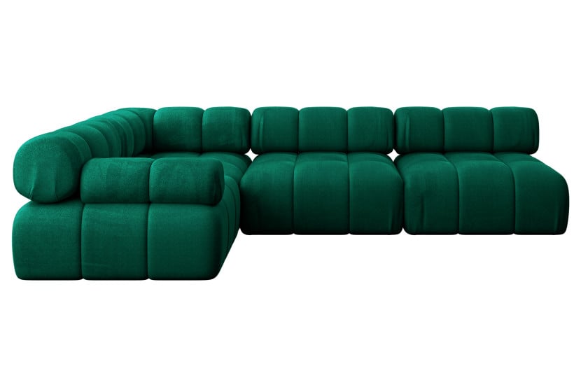 Narożnik lewostronny modułowy MENDE-L2 285x190x70 cm Zielony 684283