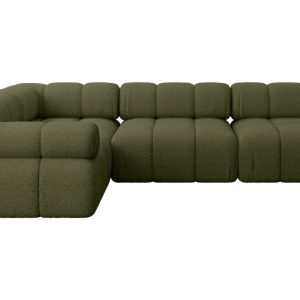 Narożnik lewostronny modułowy MENDE-L2 285x190x70 cm Zielony 684375