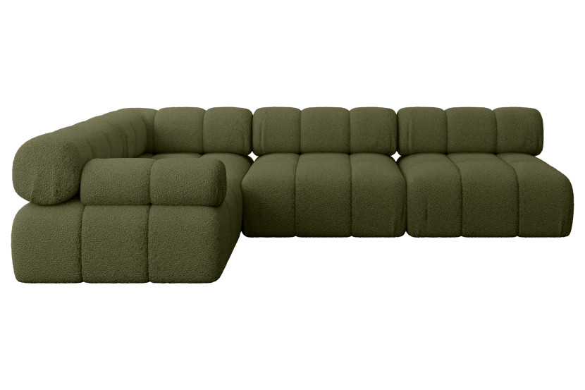 Narożnik lewostronny modułowy MENDE-L2 285x190x70 cm Zielony 684375